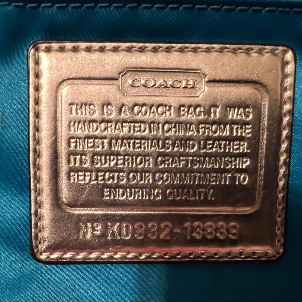 Coach Poppy Multicolor Signature Pop Tote with Gold Accents - Picture 5 of 8